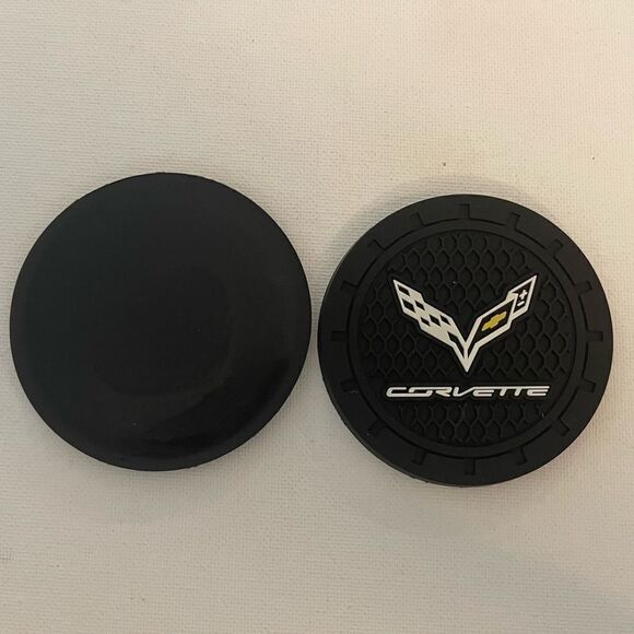 Corvette Car Cup Holder Coasters set of 2 NWT - Picture 9 of 10